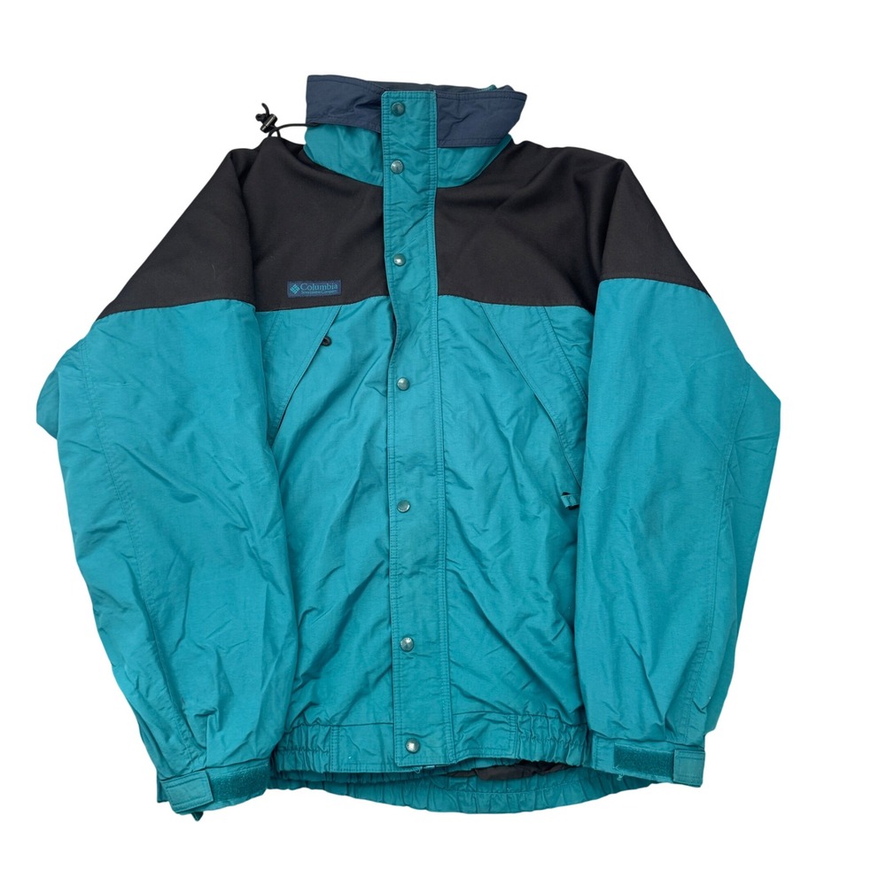 Columbia Sportswear Mens Vintage 90s Colorblock 3 in One Ski Jacket Teal Large